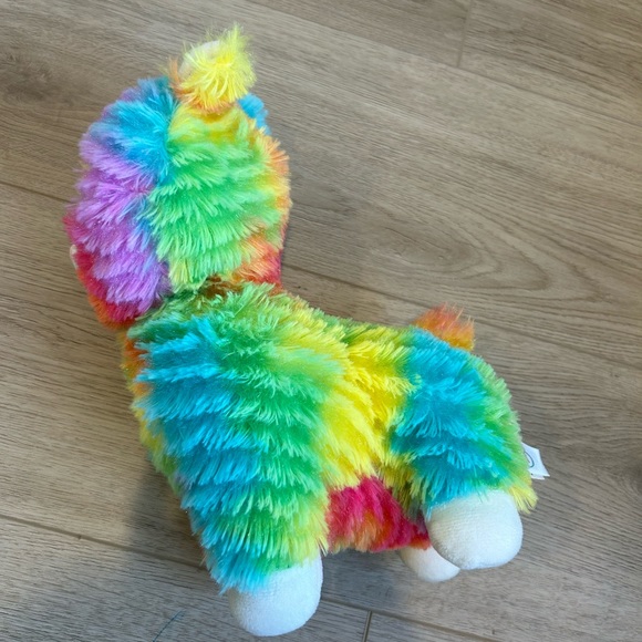 Spark Create Imagine Rainbow Llama Stuffed Cute Animal Plush Sparkle Eyes 10” - Picture 3 of 9